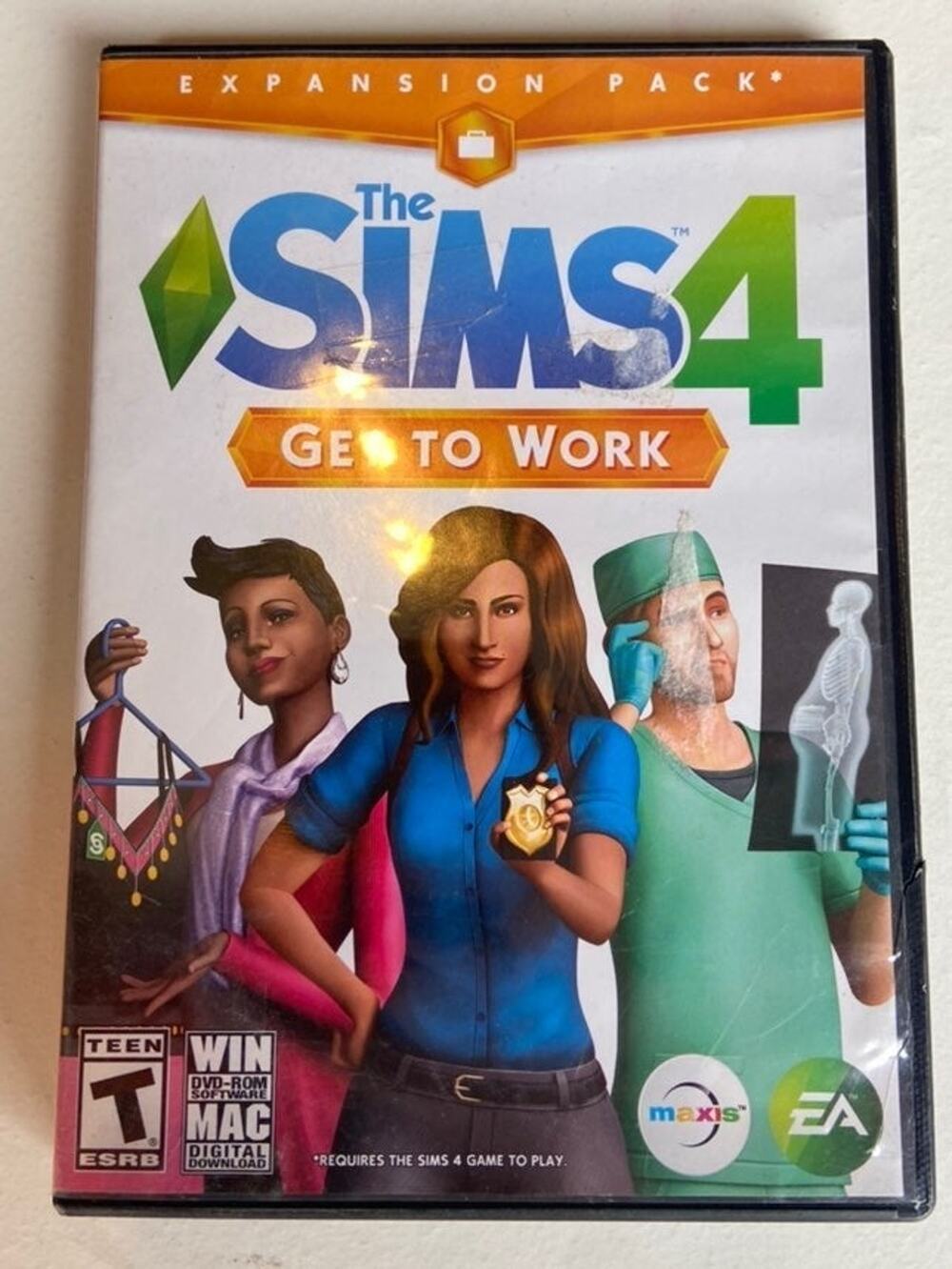 The sims 4 get to work and sims society pc games